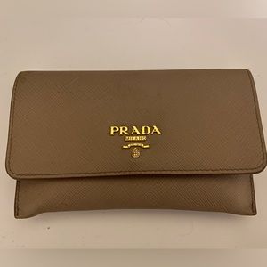 Prada leather wallet